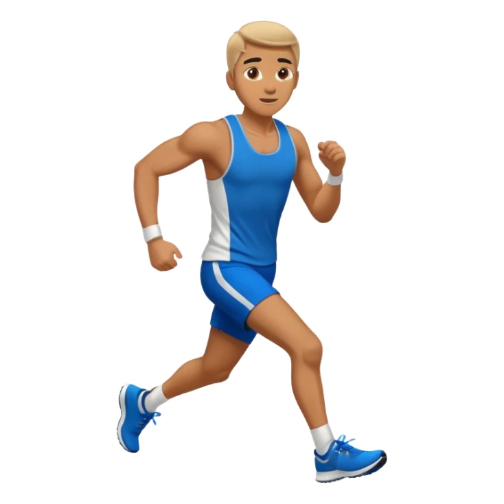 man running in sportswear sticker