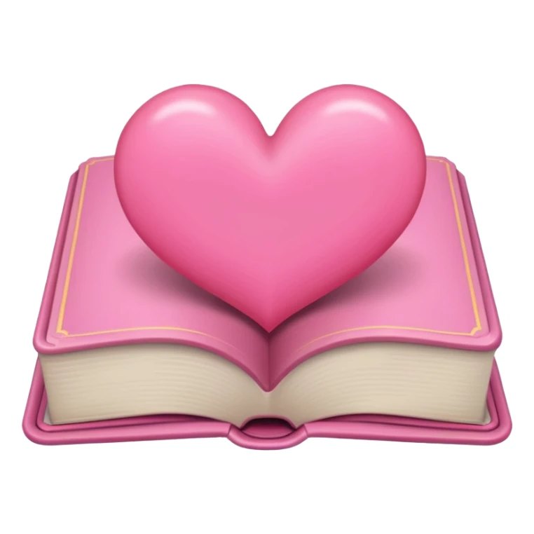 pink book with pink heart sticker