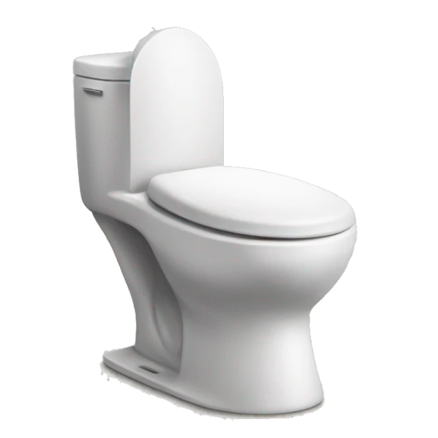 Skibidi toilet with emoji art style sticker