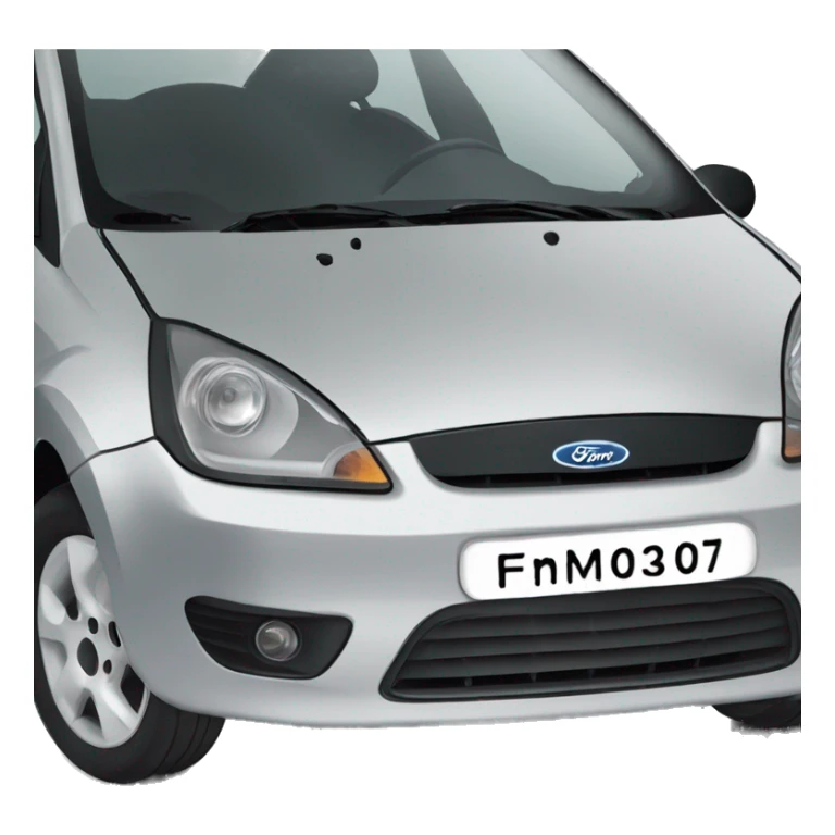 silver mk6 2006 ford fiesta sticker