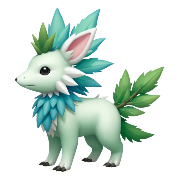 Virizion-Trico-Amaura-Shaymin-hybrid-creature (full body) sticker