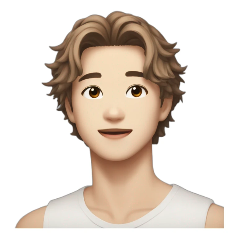 Stray Kids Han brown hair sticker