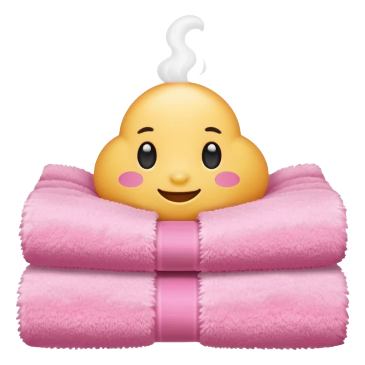 pink towel and white towel no face just towel  sticker