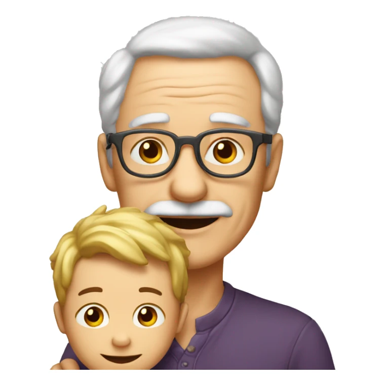 Grand-pere et son petit-fils  sticker