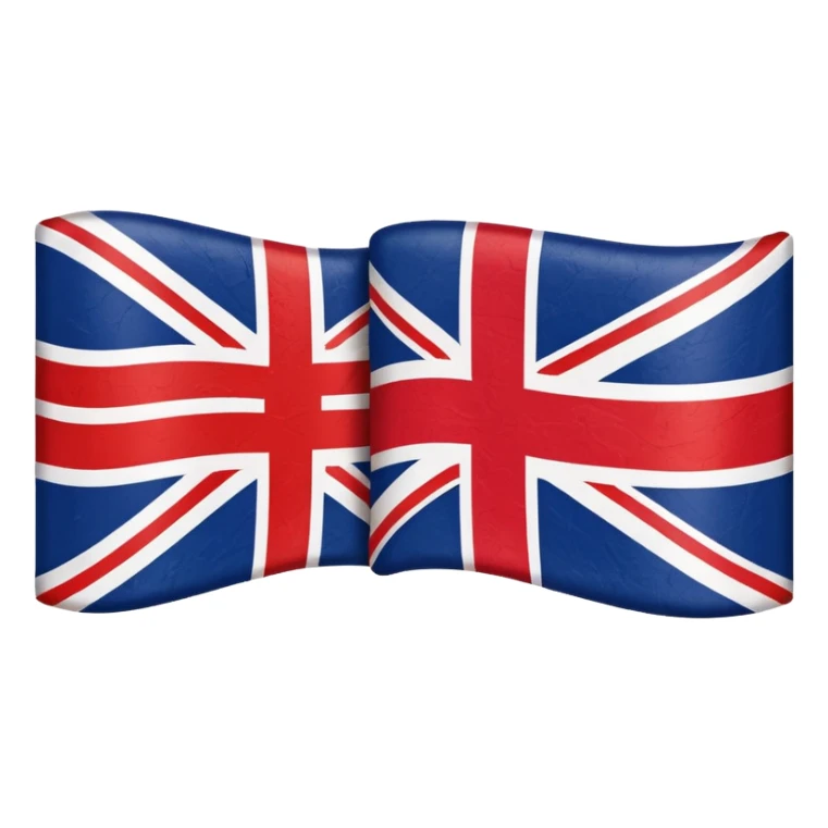 American and British flags merged in a creative way, modern interpretation, bold colors sticker