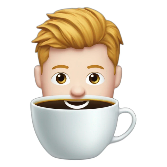 Kevin de Bruyne buvant du thé dans une tasse du réal de Madrid  sticker