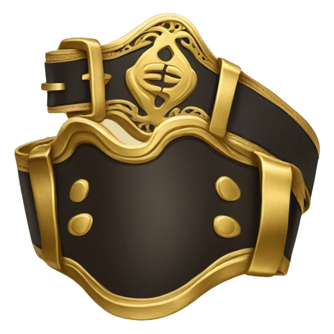 The gold belt sticker