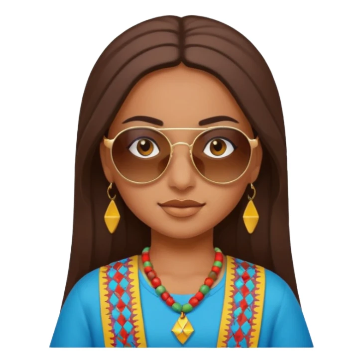 Emoji morrocan amazigh fille sticker