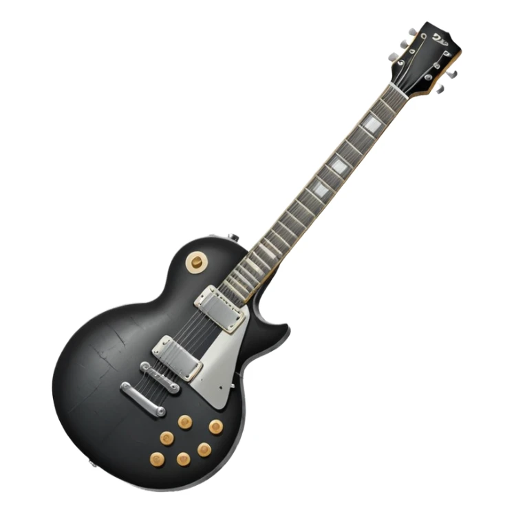 metal punk les paul guitar sticker