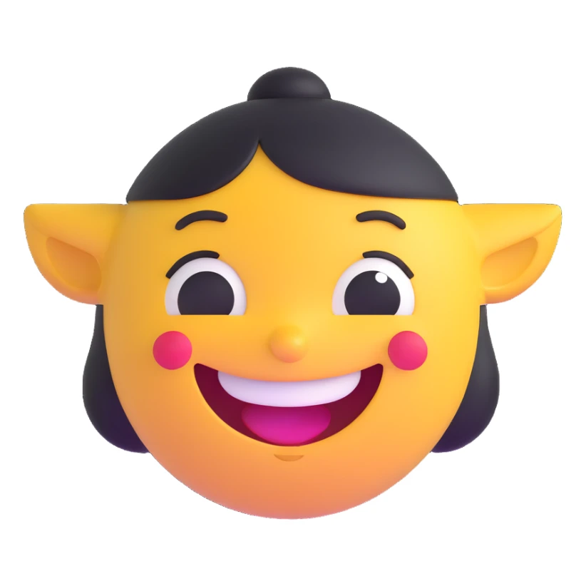cheerful expression sticker