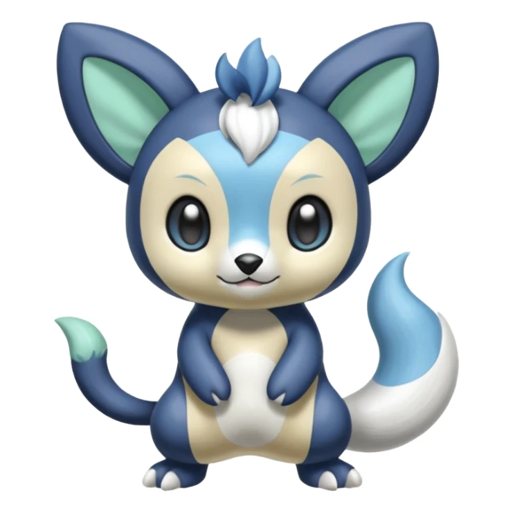 Shiny Soft Smooth Glossy Pastel Colorful Exotic Meloetta-Oshawott-Meowstic-Minccino-Stitch-Fakémon-creature-hybrid sticker
