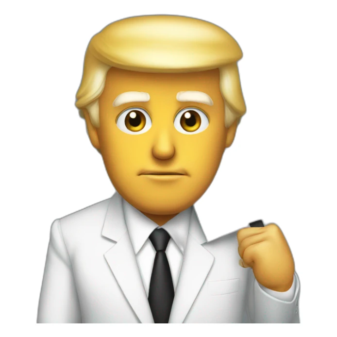 trump holding a sign saying GG sticker