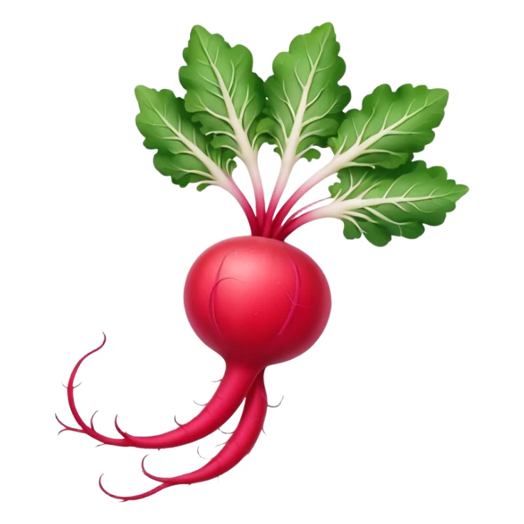 spicy radish with steam or heat lines sticker
