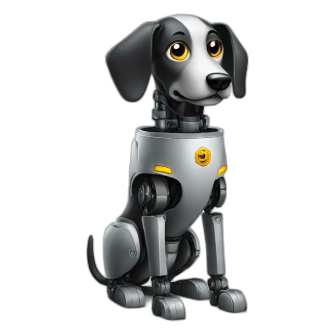 Ai robot dog leaking oil sticker