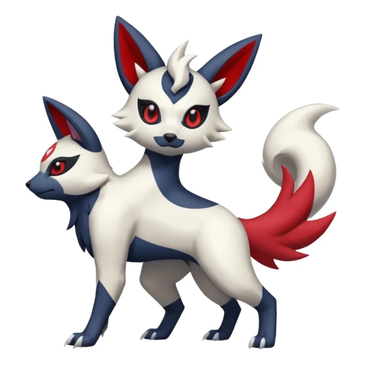 Zorua-Absol-Umbreon-Zangoose-fusion (full body) sticker