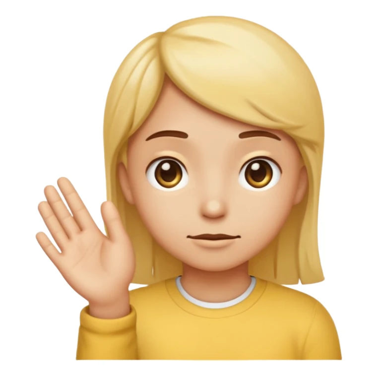 🤔this emoji with an innocent suspicious but also smirking 😏 expression looking up, but with that same hand sticker