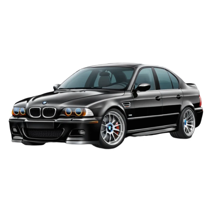 BMW M5 E39 Color Black sticker