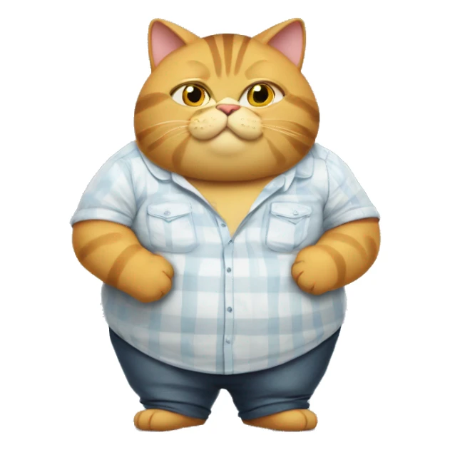 fat cat with shirt that says "best dad" sticker
