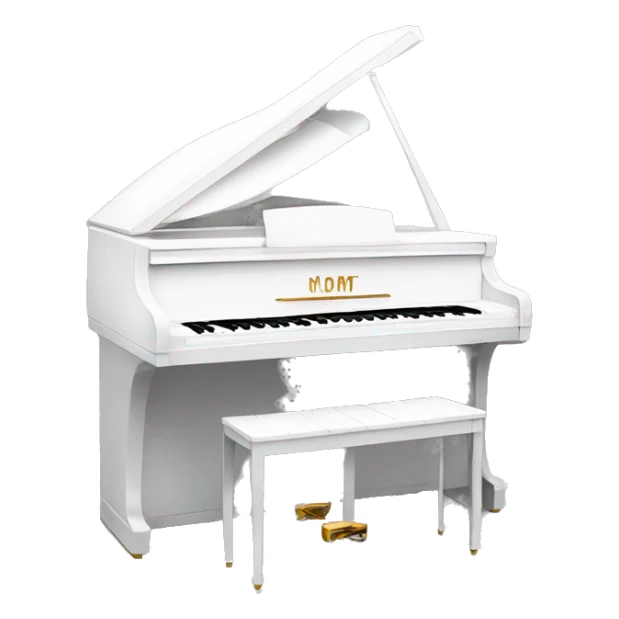 aesthetic white piano  sticker