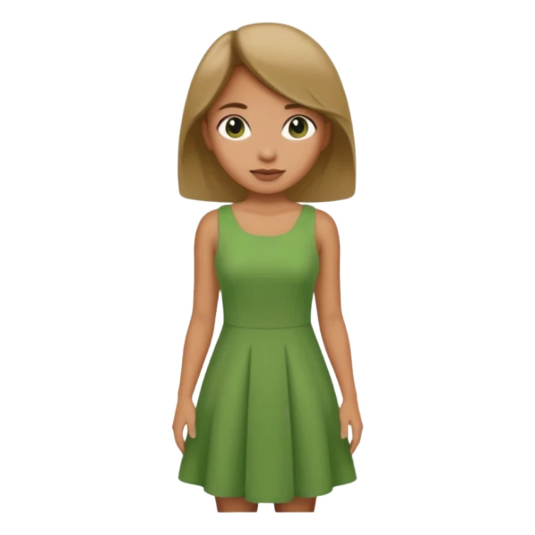 Bratz human girl green sticker