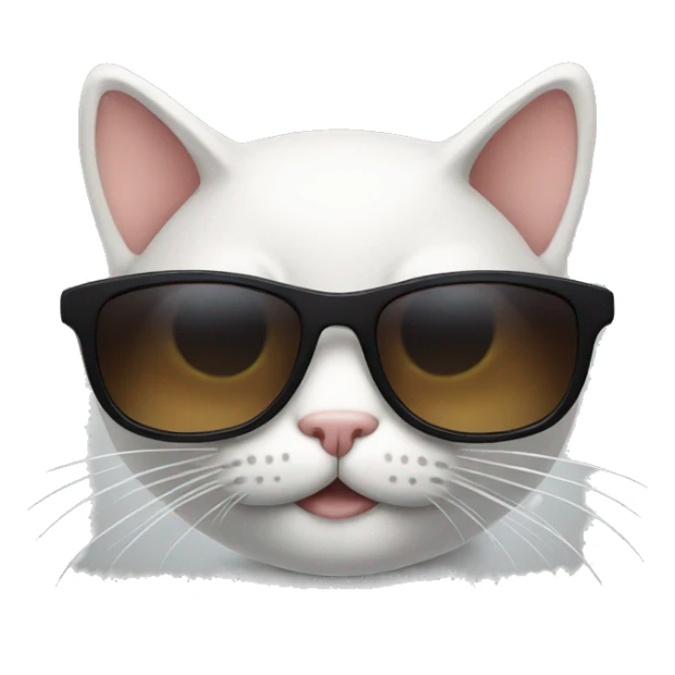 Cat with sunglasses sticker