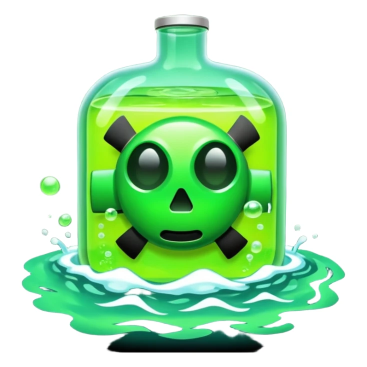Radioactive swimming lake of nuclear chemical waste sticker