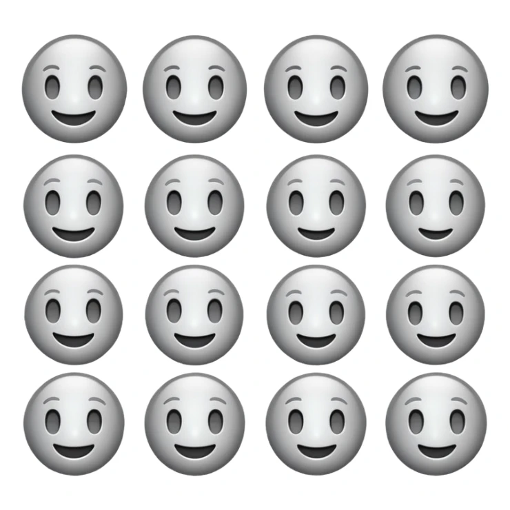 color light gray emojis sticker