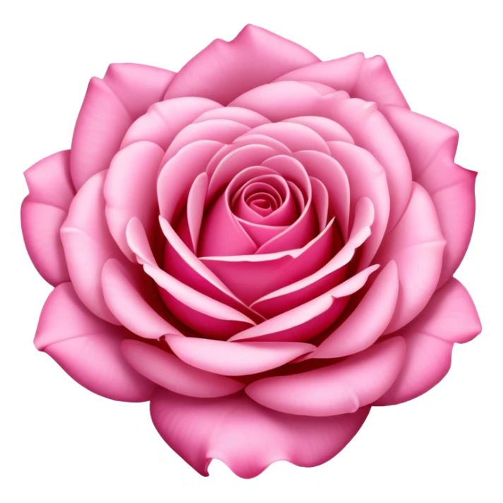 A lush pink romantic Rose with some petals sticker