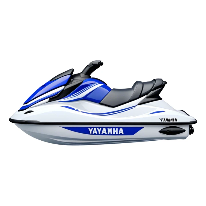 Jet Ski - Yamaha EX Deluxe (Model Year: 2022) (Iconic colour: Blue and white) sticker