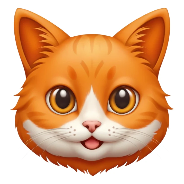 cute cat with big eyes and happy expression sticker