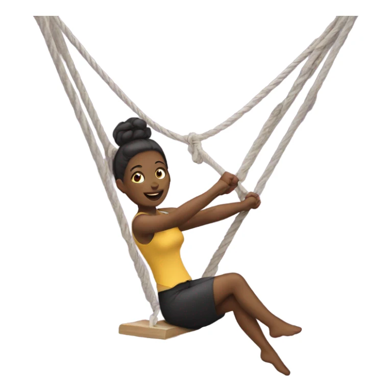 Woman on a trapeze sticker