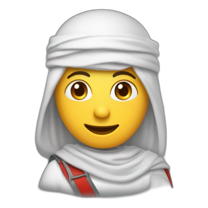 Un arabe souriant avec une ceinture avec des tubes rouges  sticker