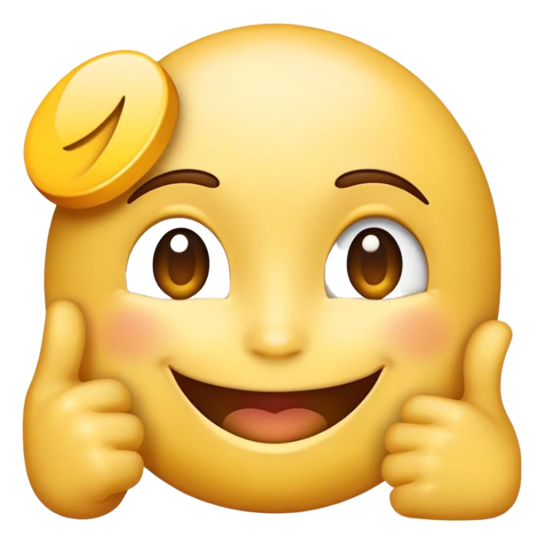 Smile emoji with okay sign sticker