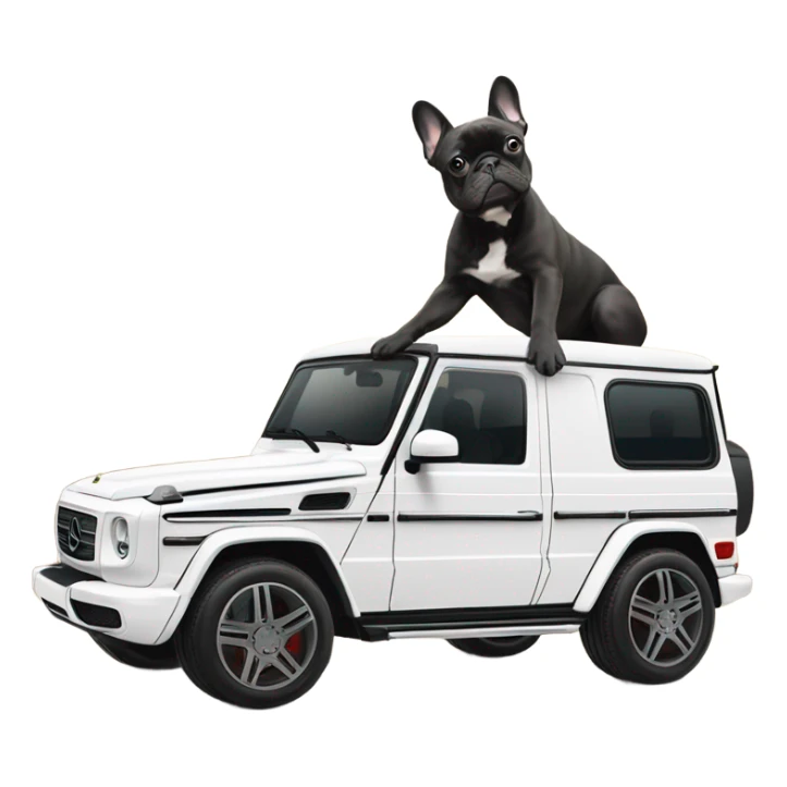 G wagon with french bulldog sticker