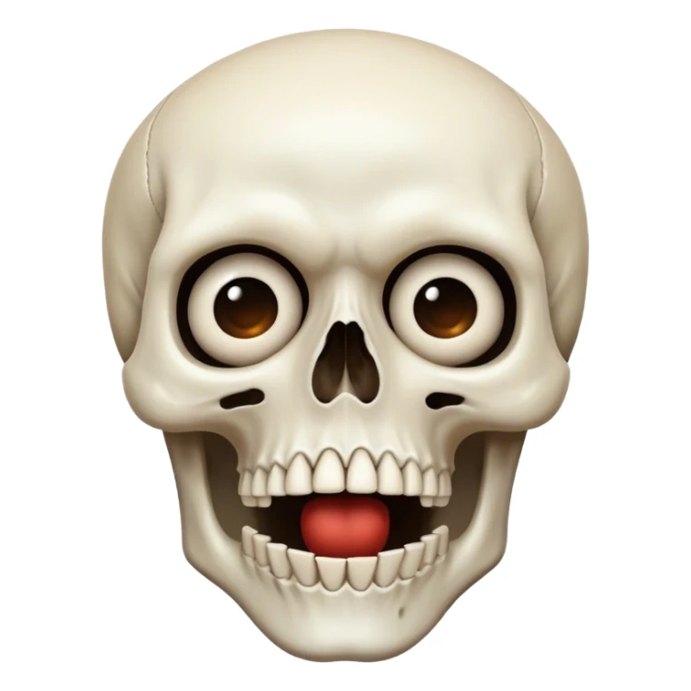the combination of the: 💀 and the: 🤯 sticker