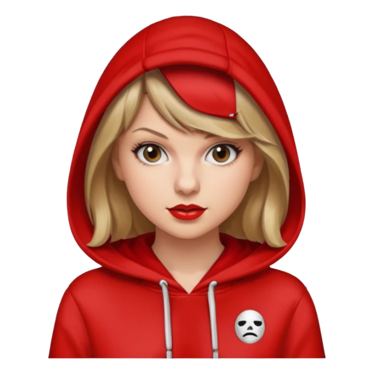 taylor swift puts on la casa de papel hoodie  sticker