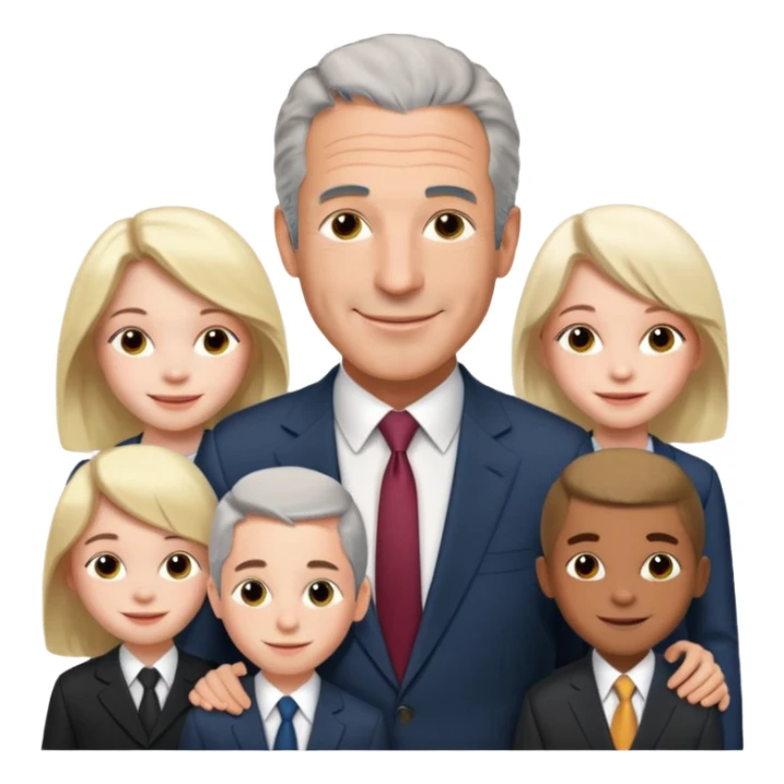 Jeffrey Epstein and the kids sticker