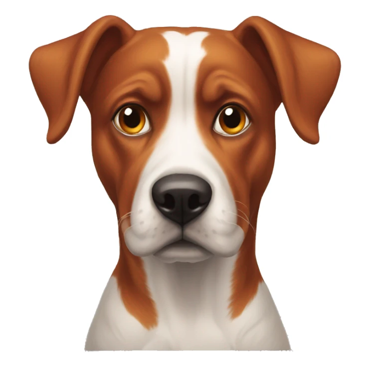 1000 yard stare dog red head sticker