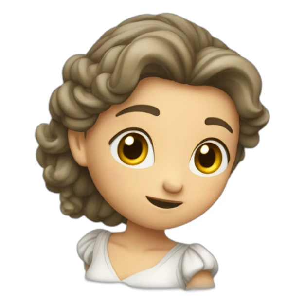 fille châtain qui fait un dab sticker