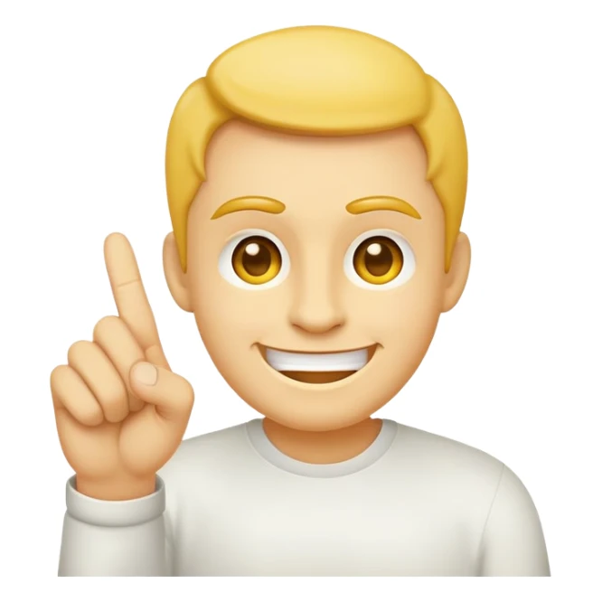 classic yellow face with a mischievous grin holding up the middle finger sticker