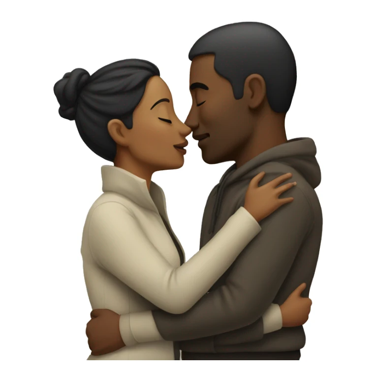 Man and woman kissing sticker