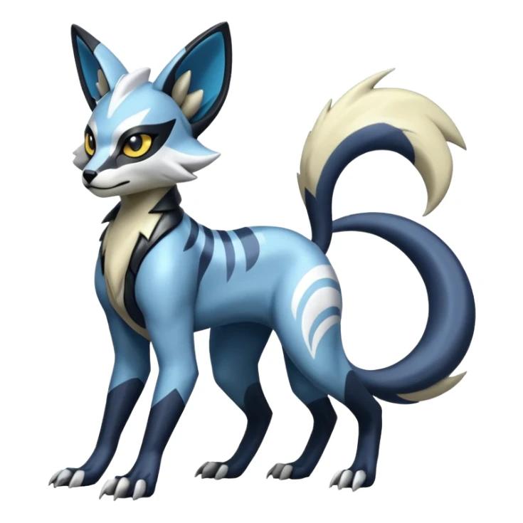 Genet-Absol-Zeraora-Primagen-fusion-creature  sticker