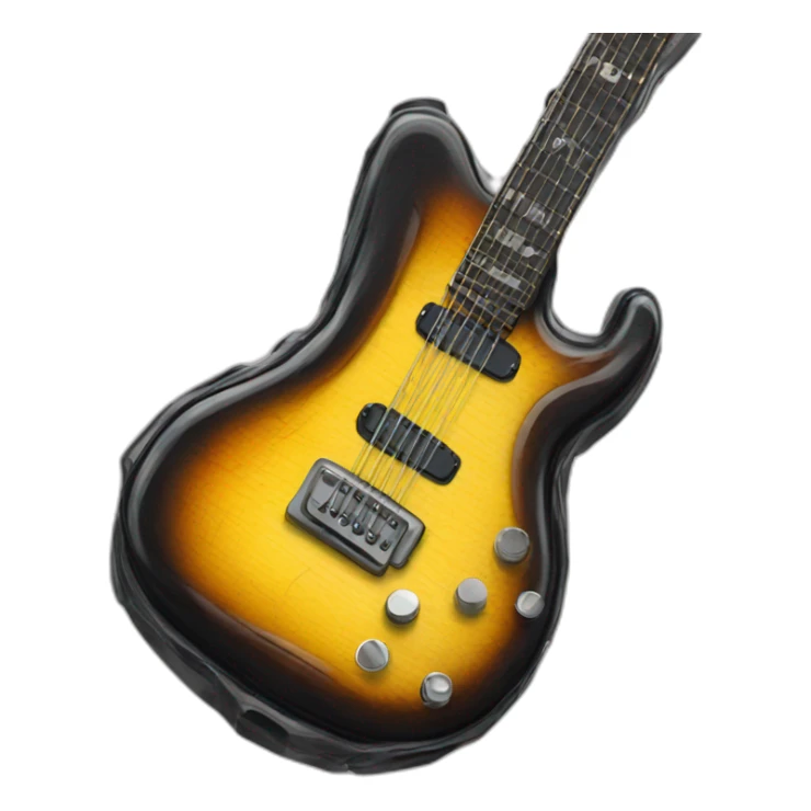 Distorsion pedal guitar sticker