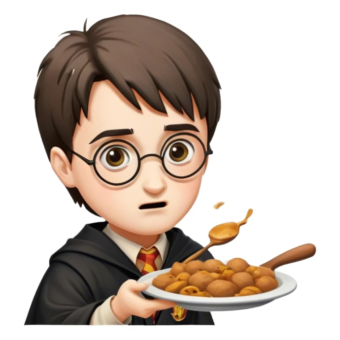 harry potter starting a food fight sticker