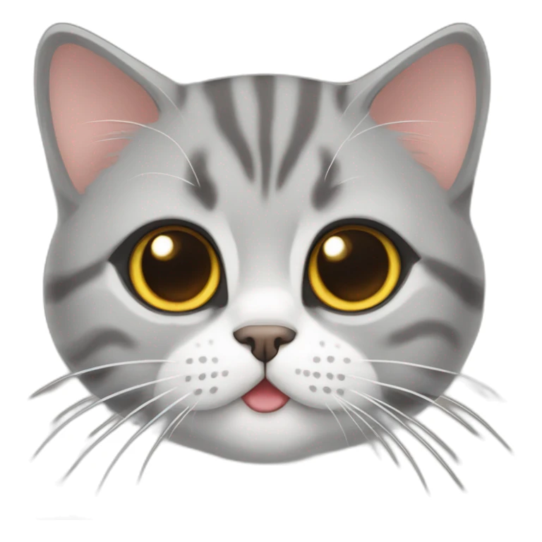 cute tabby British shorthair cat sticker