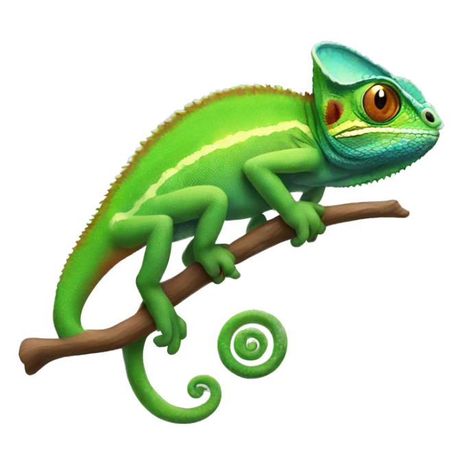 Graduated chameleon elegant sticker