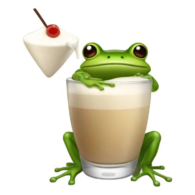 Make the coqui from Puerto Rico drinking coquito sticker