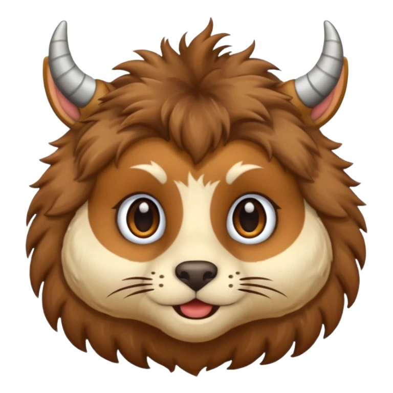 Doe face with little horn sticker