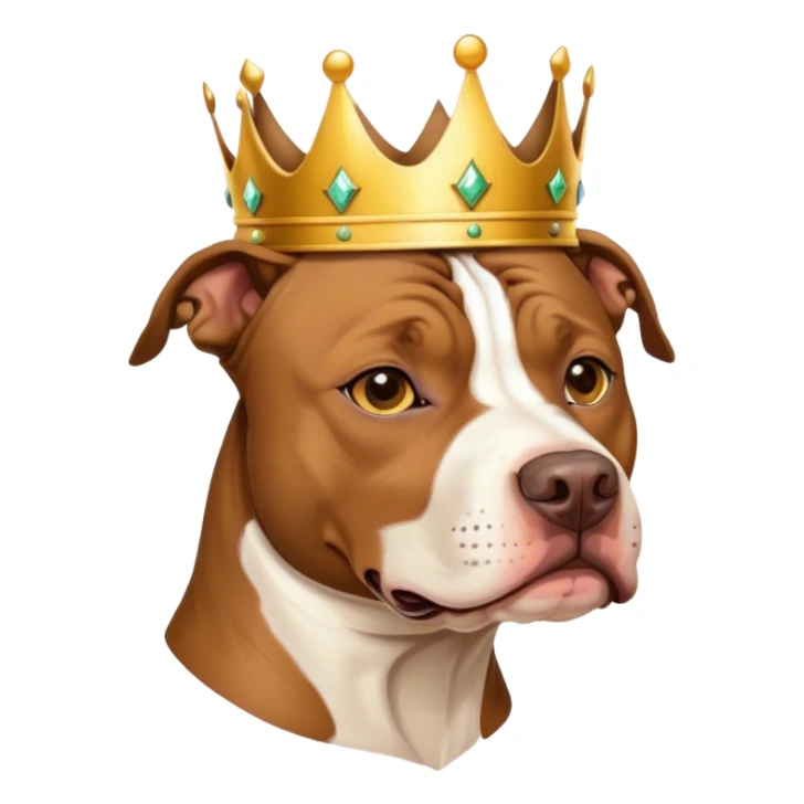 American standfordshire with crown sticker