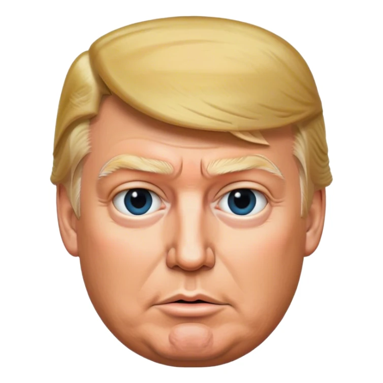 photorealistic Donald trump sticker